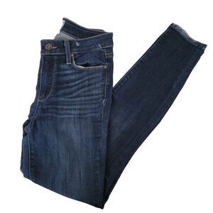 Paige Hoxton Ankle Jeans Womens Size 26 Skinny Mid Rise Dark Wash Denim Pants